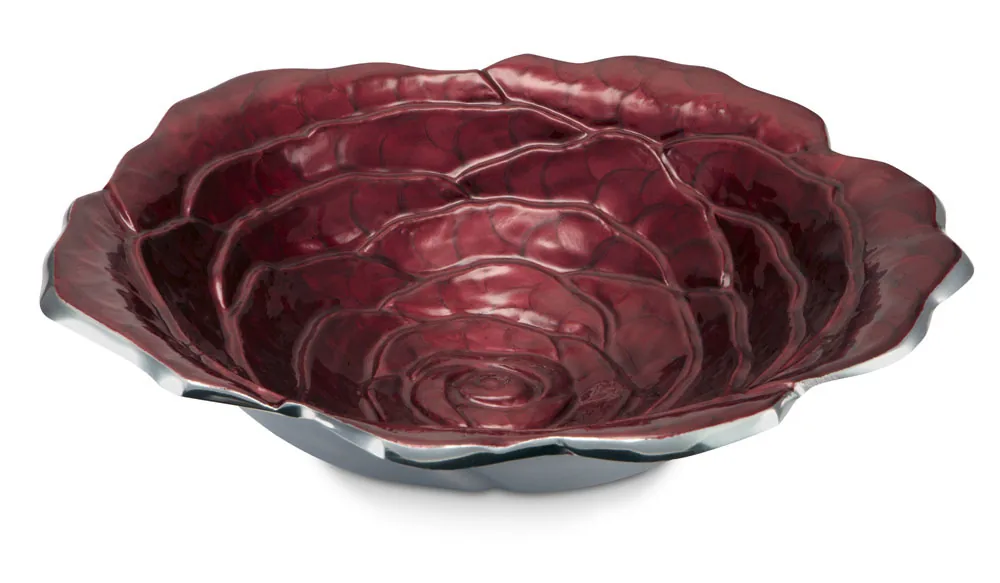 Rose 15" Petite Bowl Snow by Julia Knight