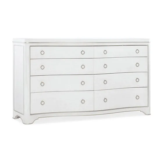 White Eight-Drawer Dresser by Hooker Furniture
