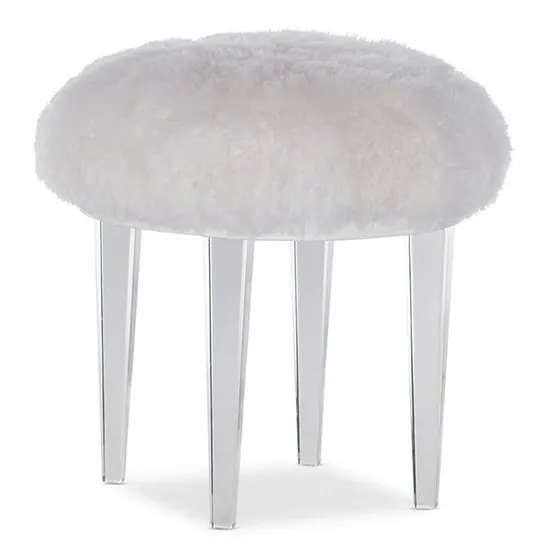 Acrylic Leg Pouf by Hooker Furniture