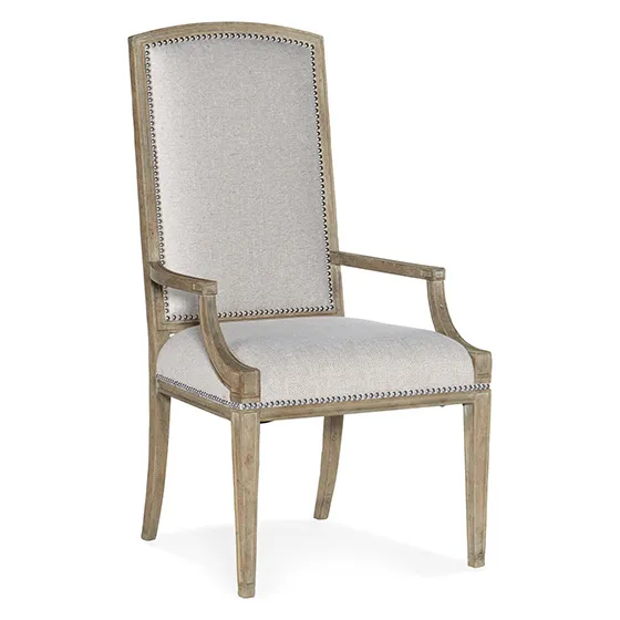 Upholstered Dining Arm Chair with Nailhead Trim by Hooker Furniture