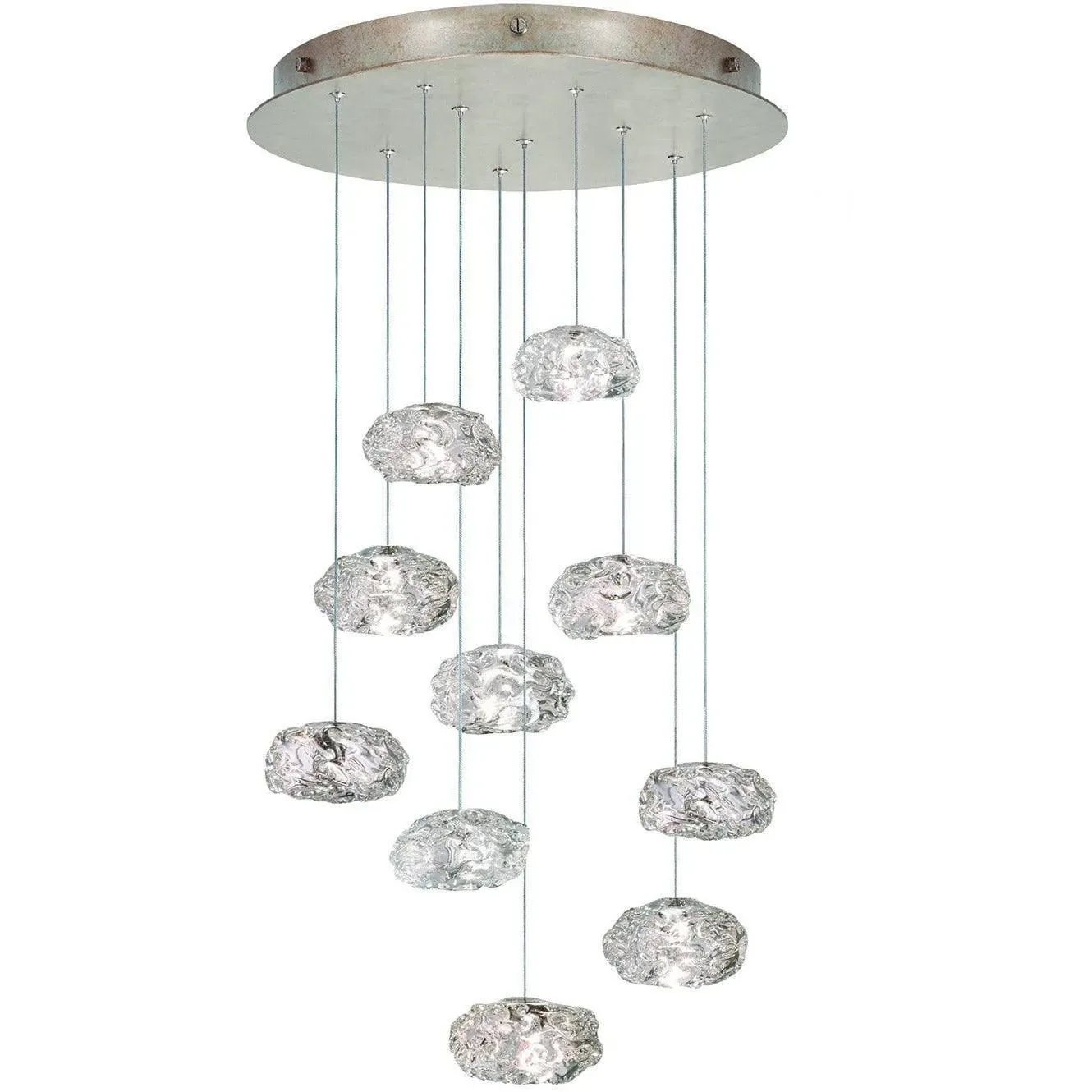 Natural Inspirations Ten Light Pendant Evening Cloud by Fine Art Lamps