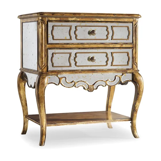 Mirrored Leg Nightstand-Bling by Hooker Furniture