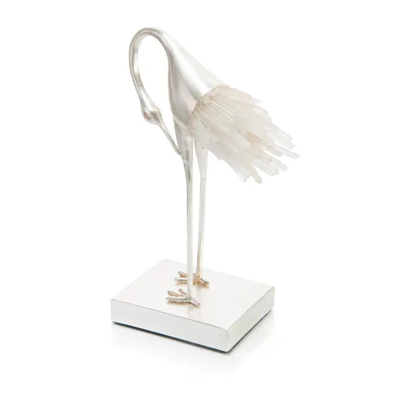 Quartz Egret Grooming by John Richard
