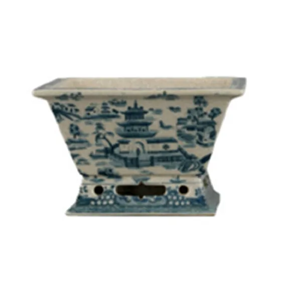 Blue Willow Rect. Basin by Oriental Danny