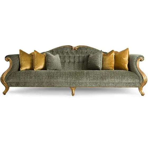 Sofa With Gold Accents by Christopher Guy