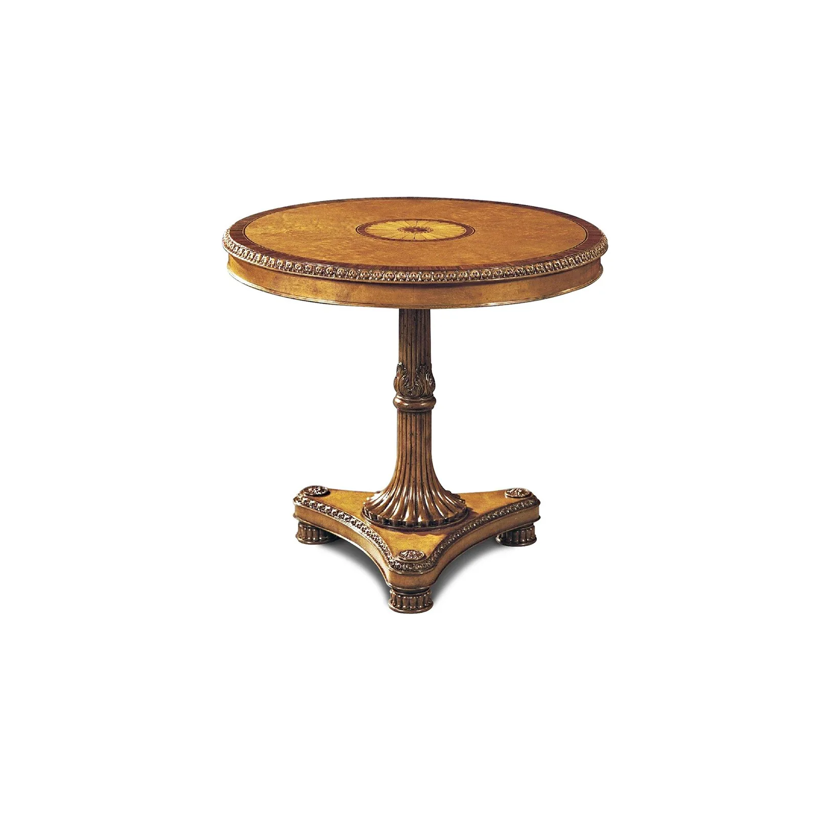 Satinwood Pedestal Occasional Table by Scarborough House