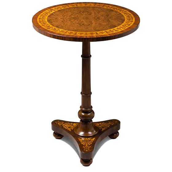 Marquetry Round Wine Table by Scarborough House