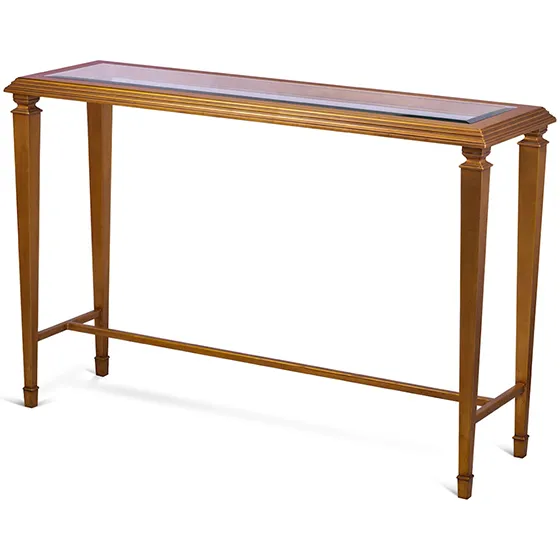 Gilt Console Table with Glass Top by Scarborough House