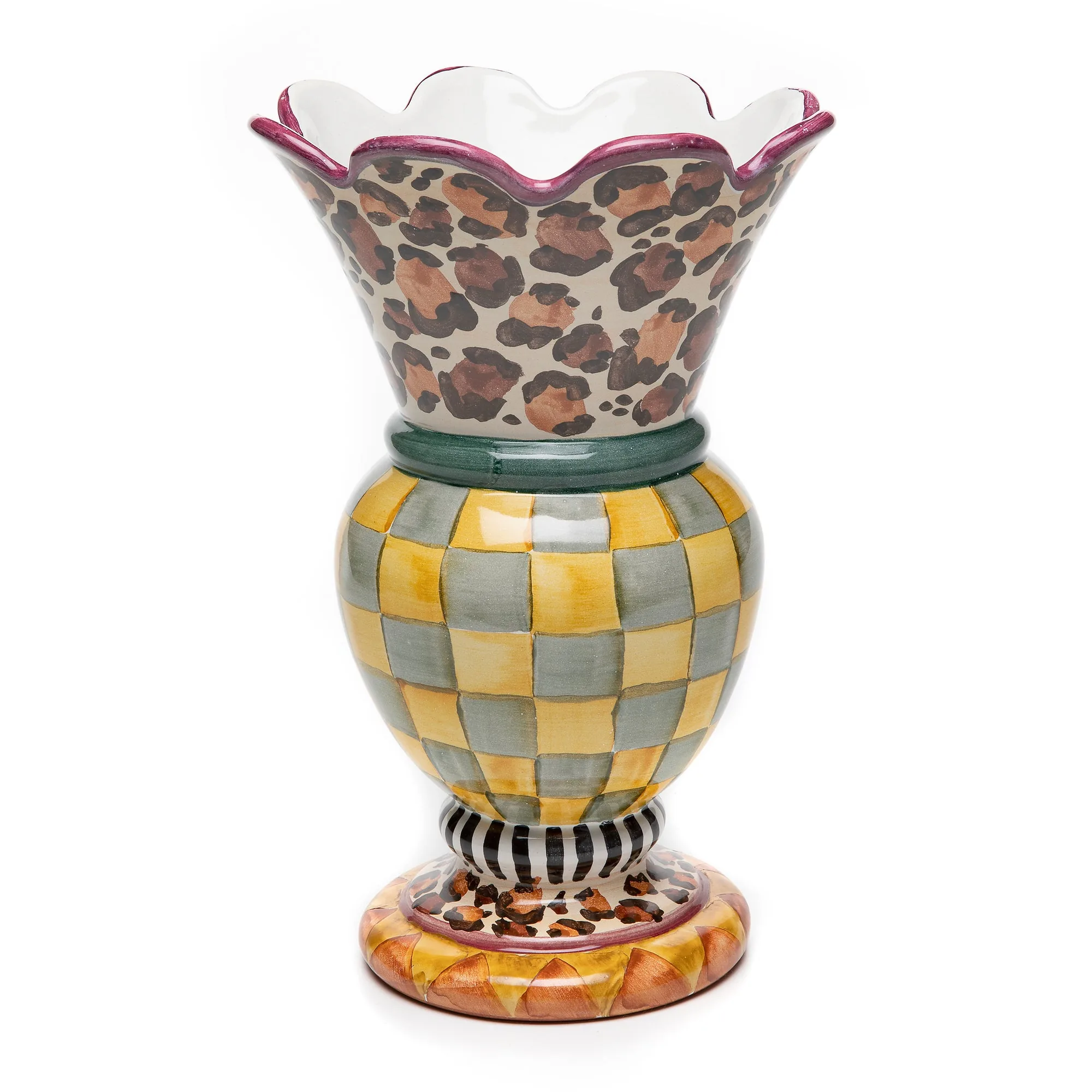 Leopard Great Vase by MacKenzie-Childs
