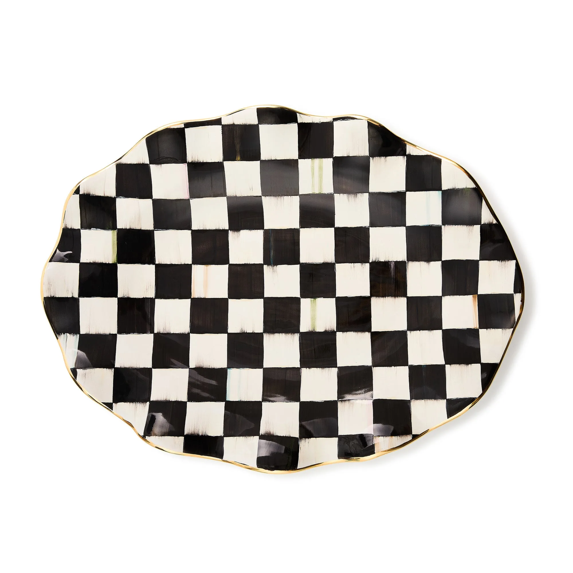 Courtly Check Large Serving Platter by MacKenzie-Childs