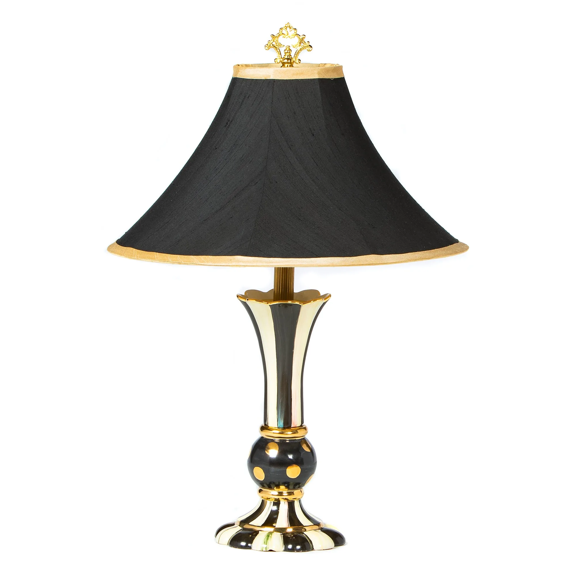 Courtly Stripe Vase Lamp by MacKenzie-Childs