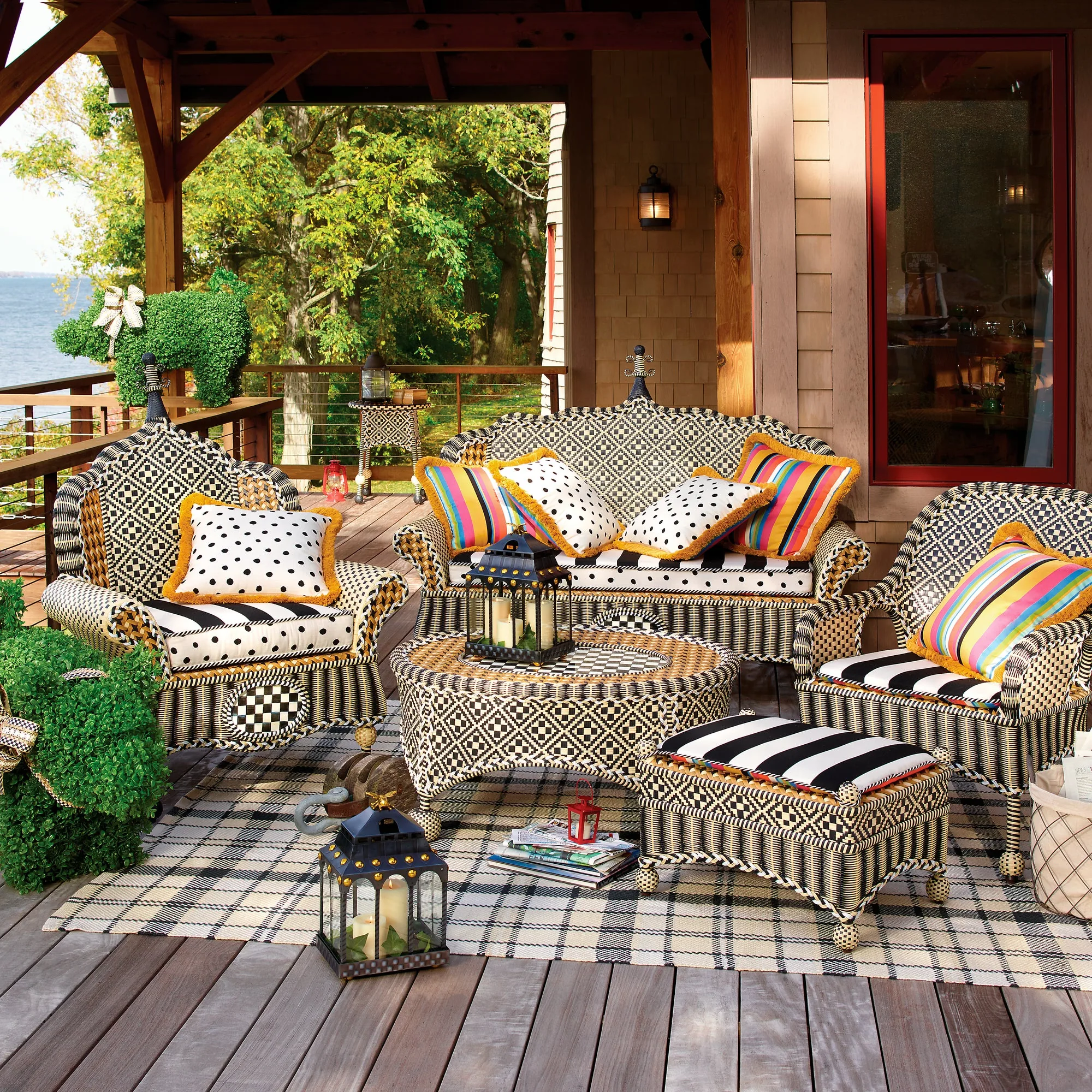 Courtyard Outdoor Chair by MacKenzie-Childs