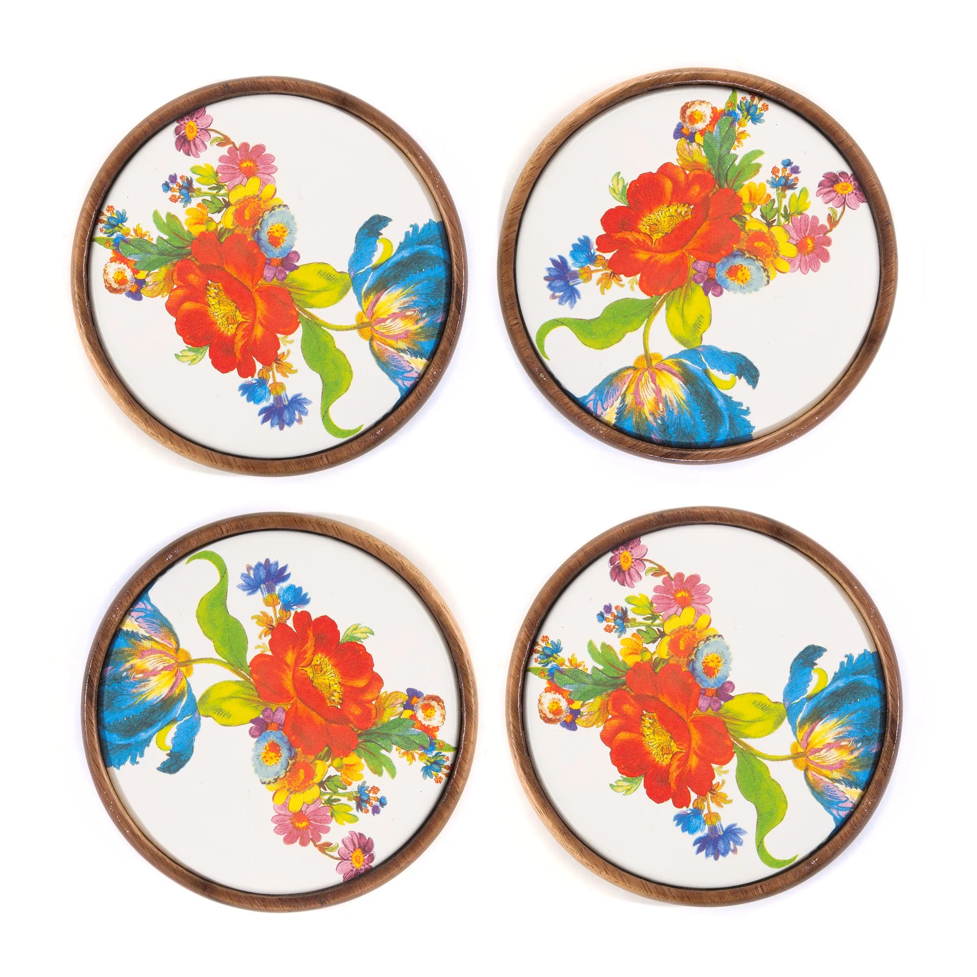 Flower Market Coasters - Set of 4 by MacKenzie-Childs
