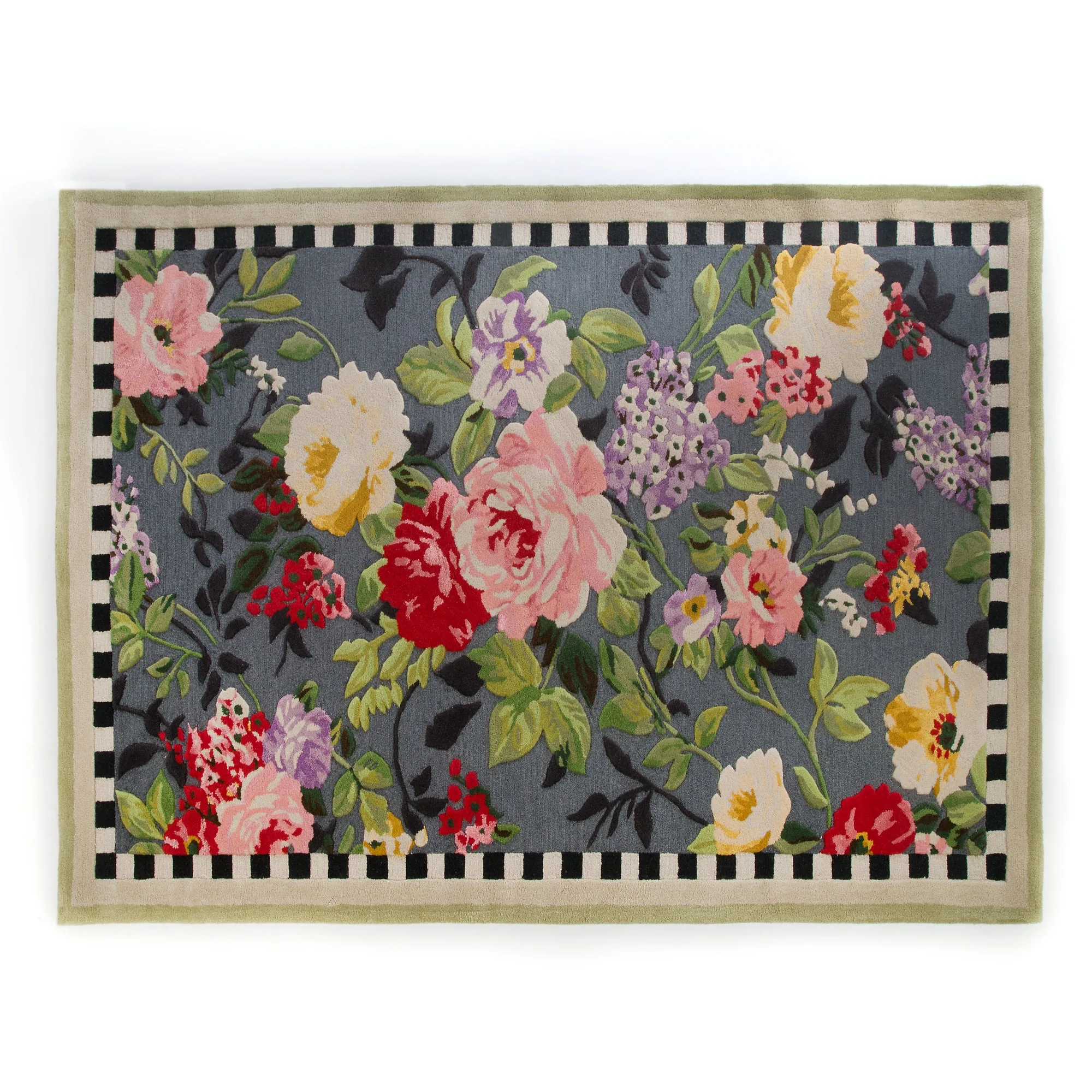 Tudor Rose Rug - 8' x 10' by MacKenzie-Childs