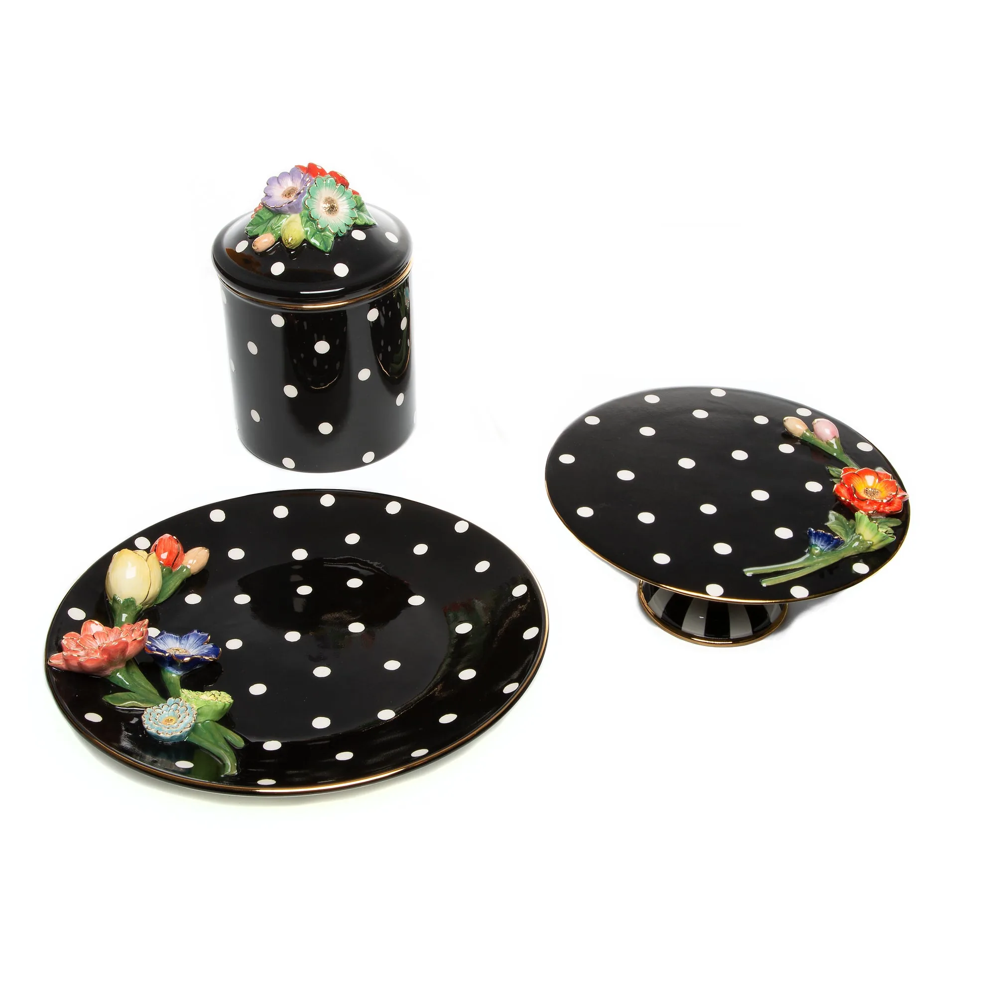 Floradot Platter by MacKenzie-Childs