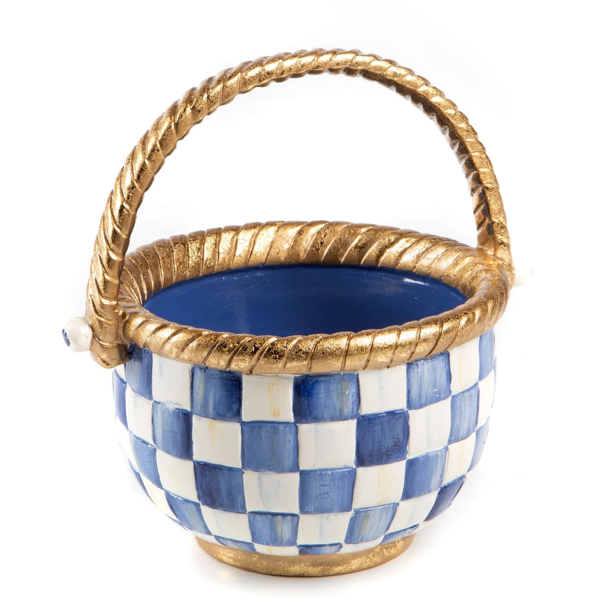 Royal Check Basket - Small by MacKenzie-Childs