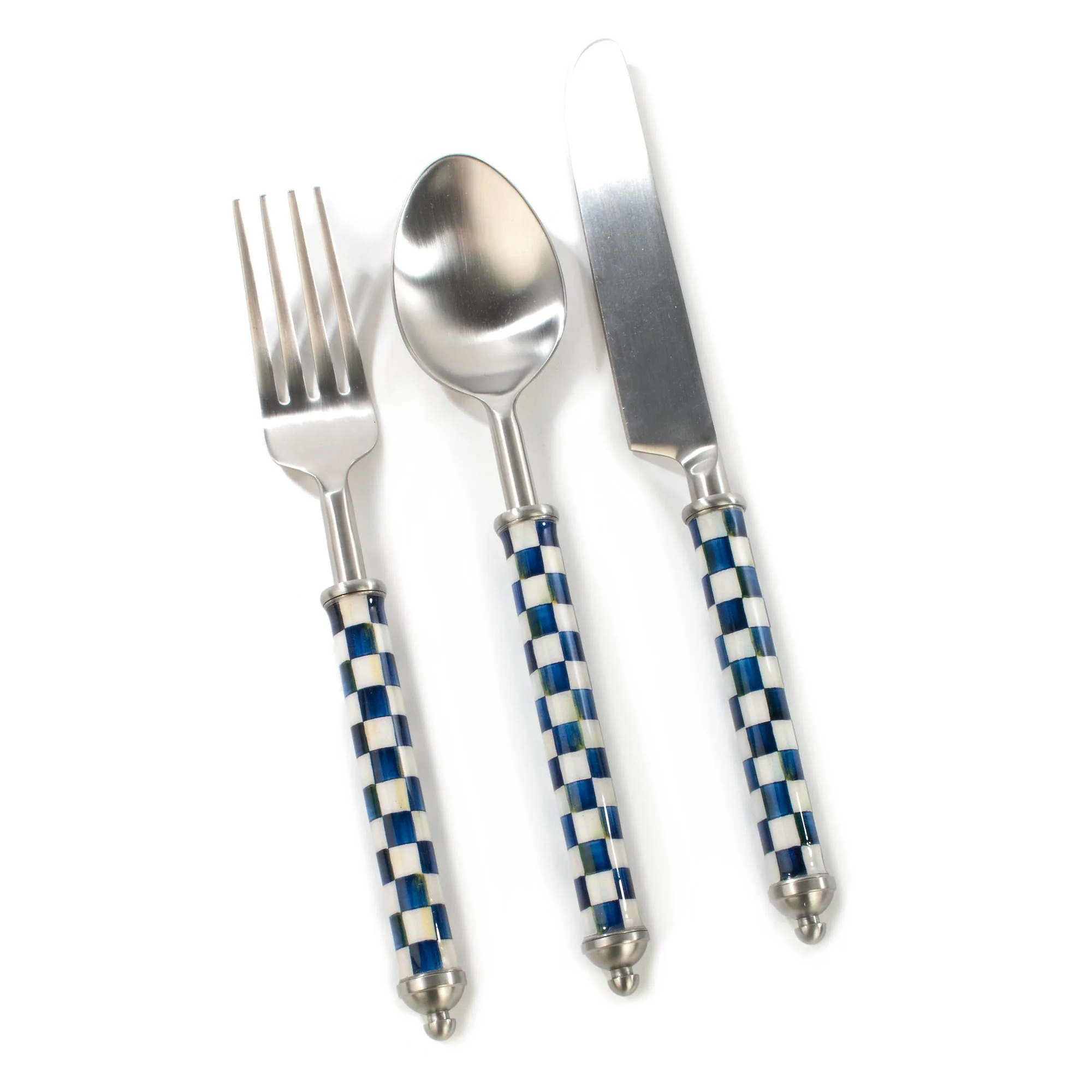 Supper Club 3-Piece Place Setting - Royal Check by MacKenzie-Childs