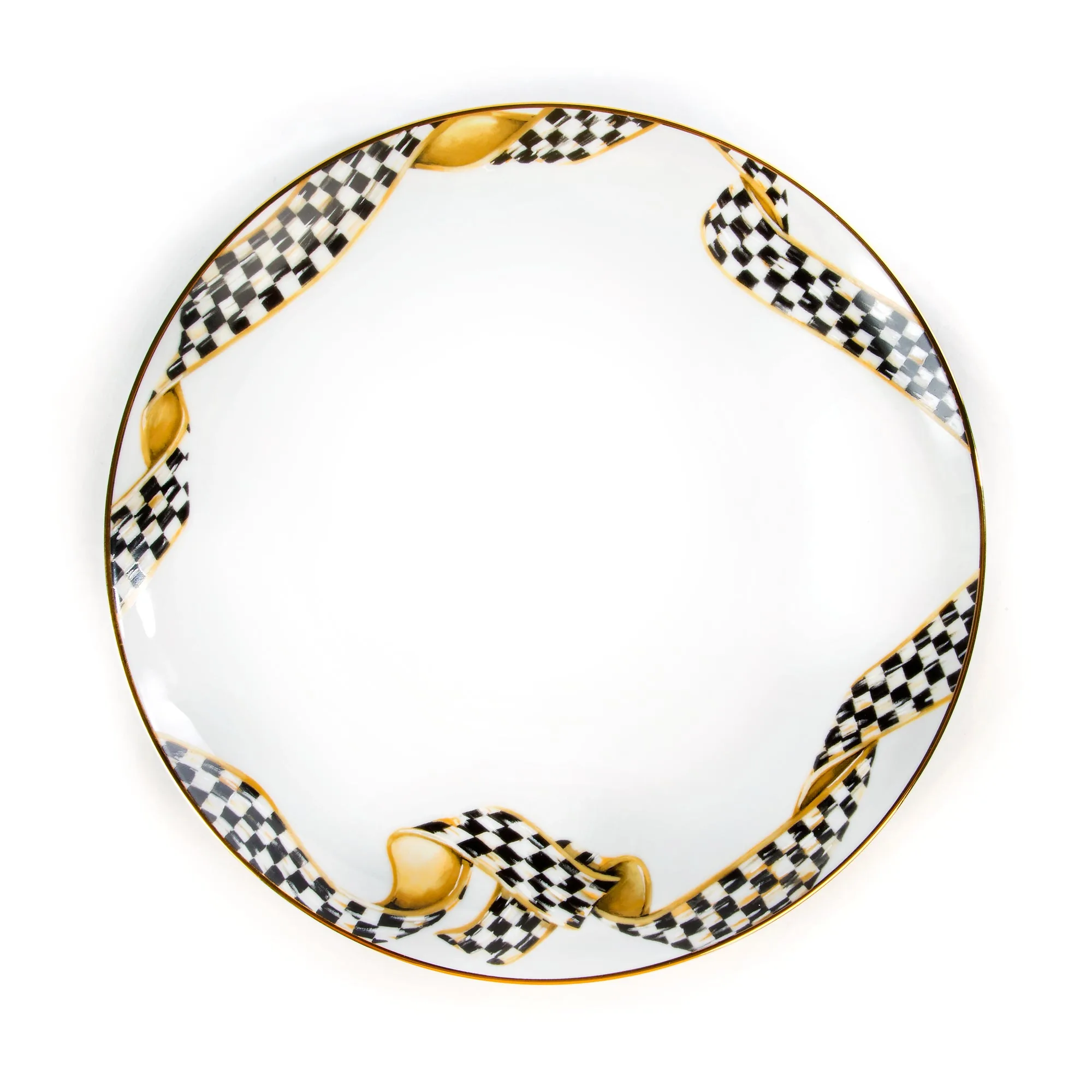 Thistle & Bee Dinner Plate - Ribbon by MacKenzie-Childs