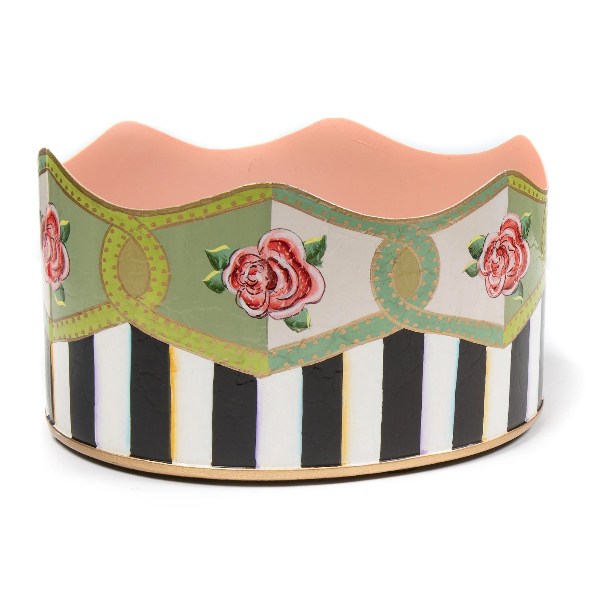 Really Rosy Cachepot by MacKenzie-Childs