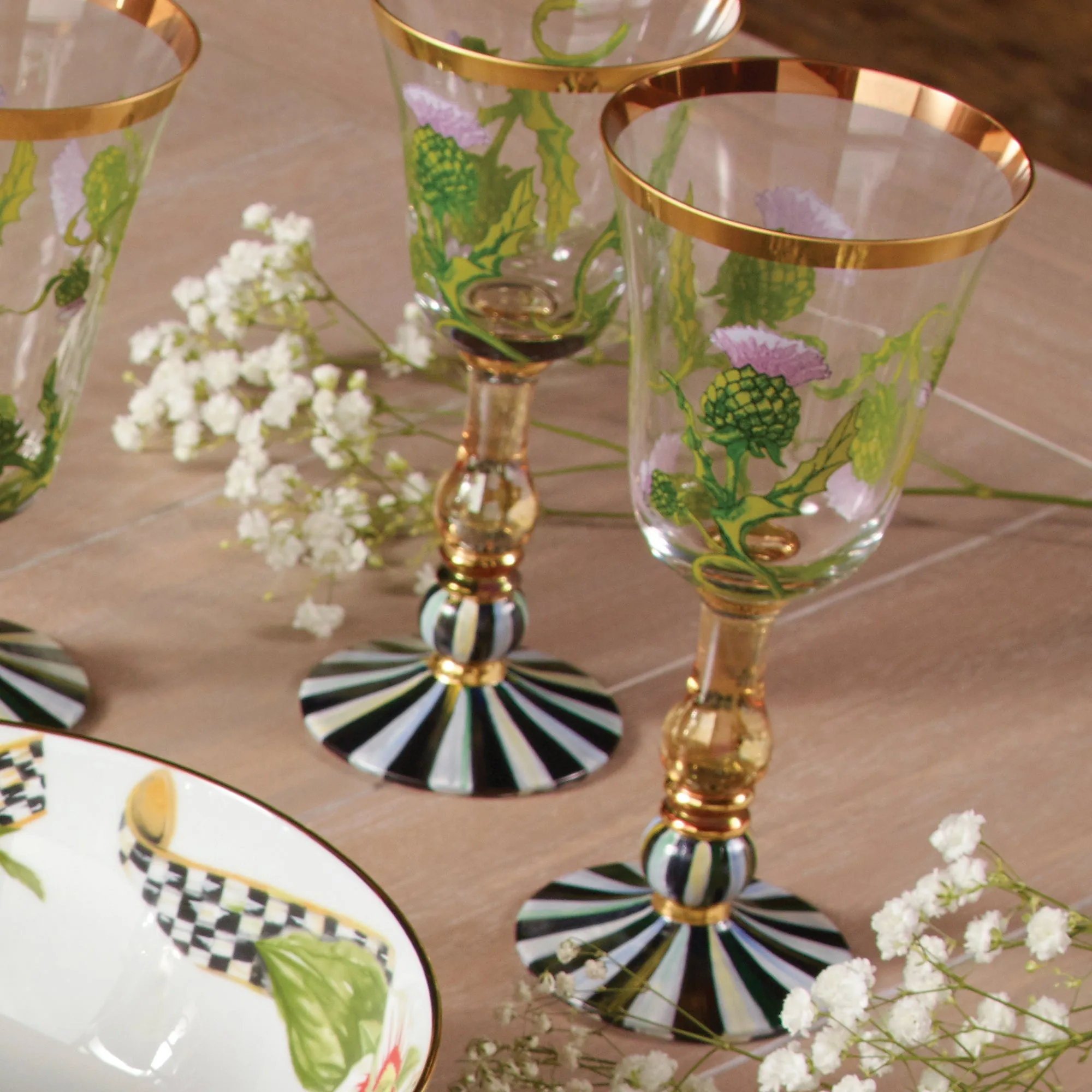 Thistle Glass by MacKenzie-Childs