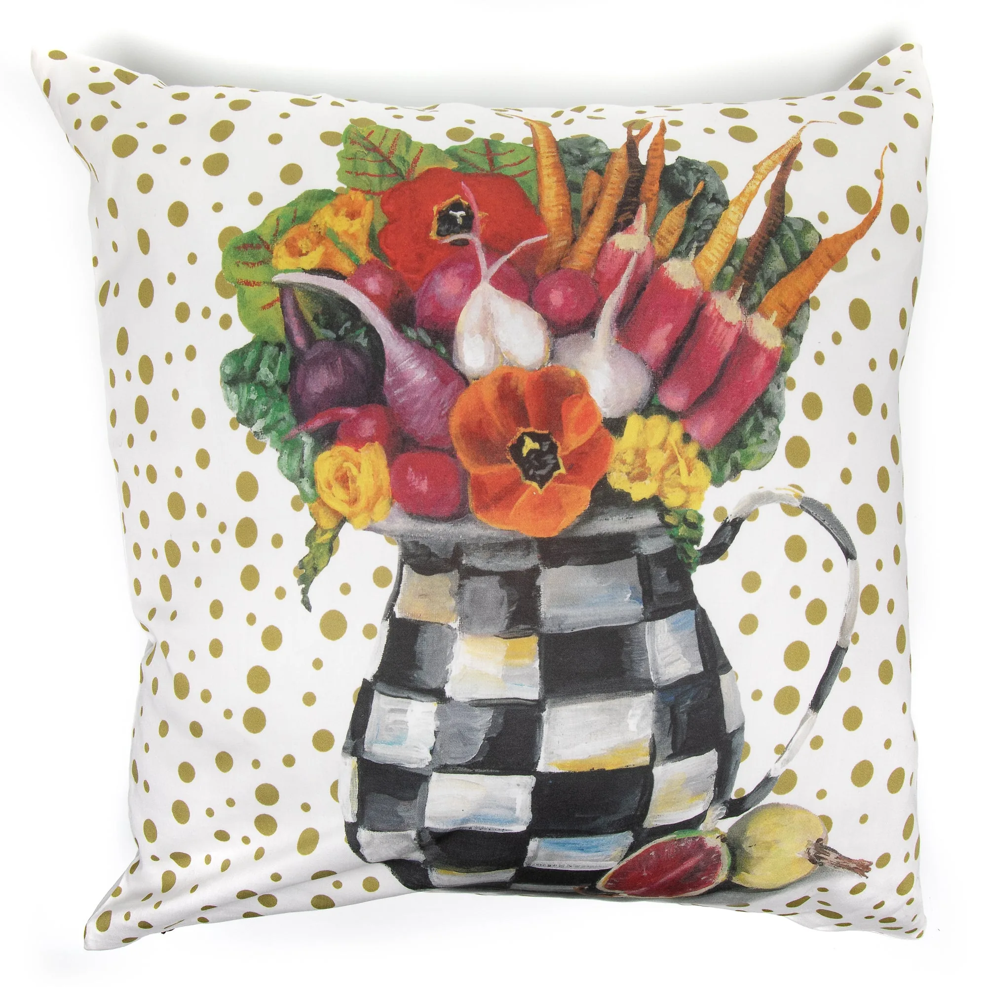 Vegetable Bouquet Pillow by MacKenzie-Childs