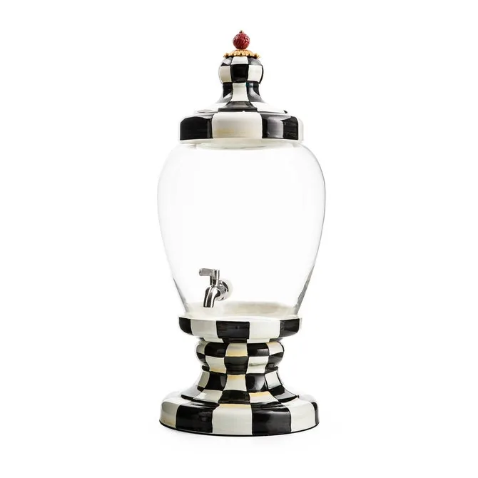 Courtly Check Enamel Beverage Hostess by MacKenzie-Childs