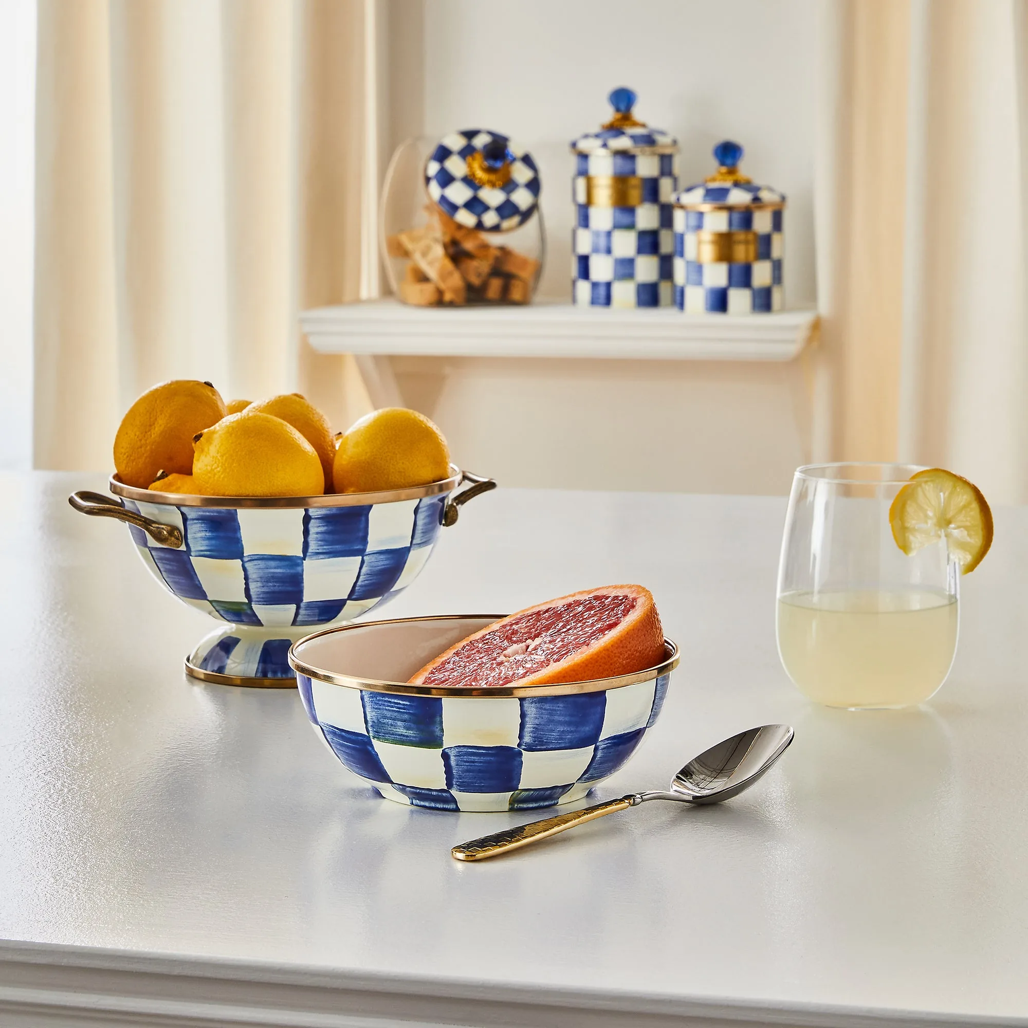 Royal Check Everyday Bowl by MacKenzie-Childs