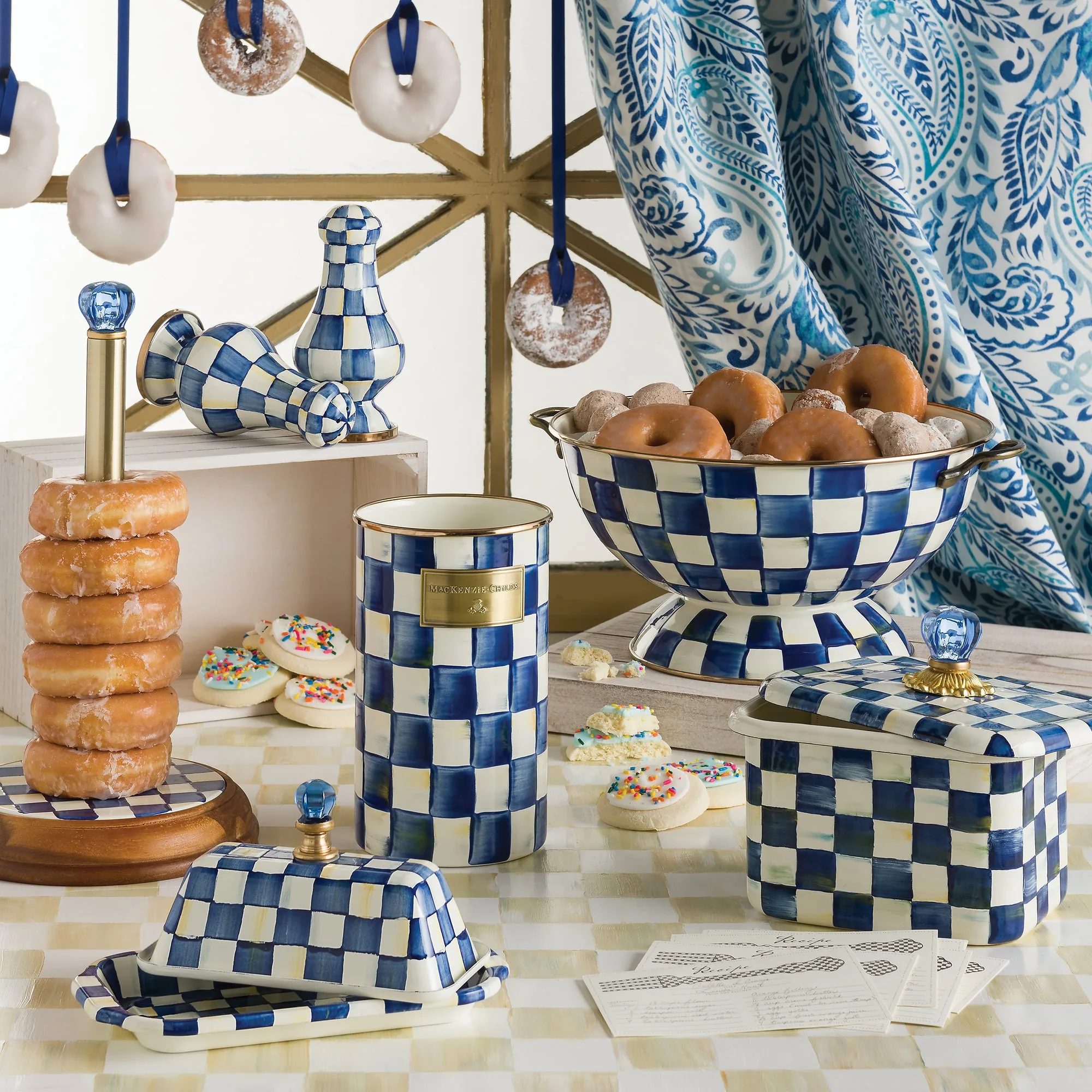 Royal Check Wood Paper Towel Holder by MacKenzie-Childs