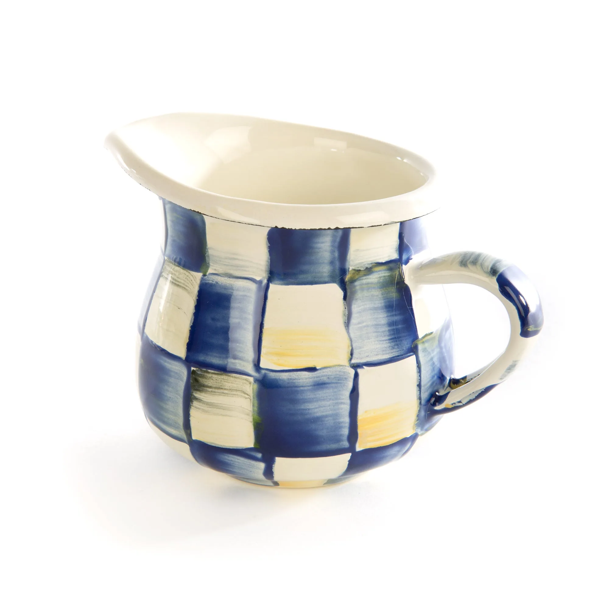 Royal Check Enamel Little Creamer by MacKenzie-Childs