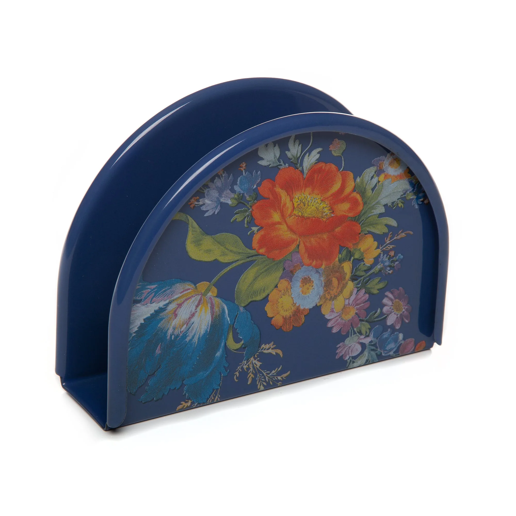 Flower Market Napkin Holder - Lapis by MacKenzie-Childs