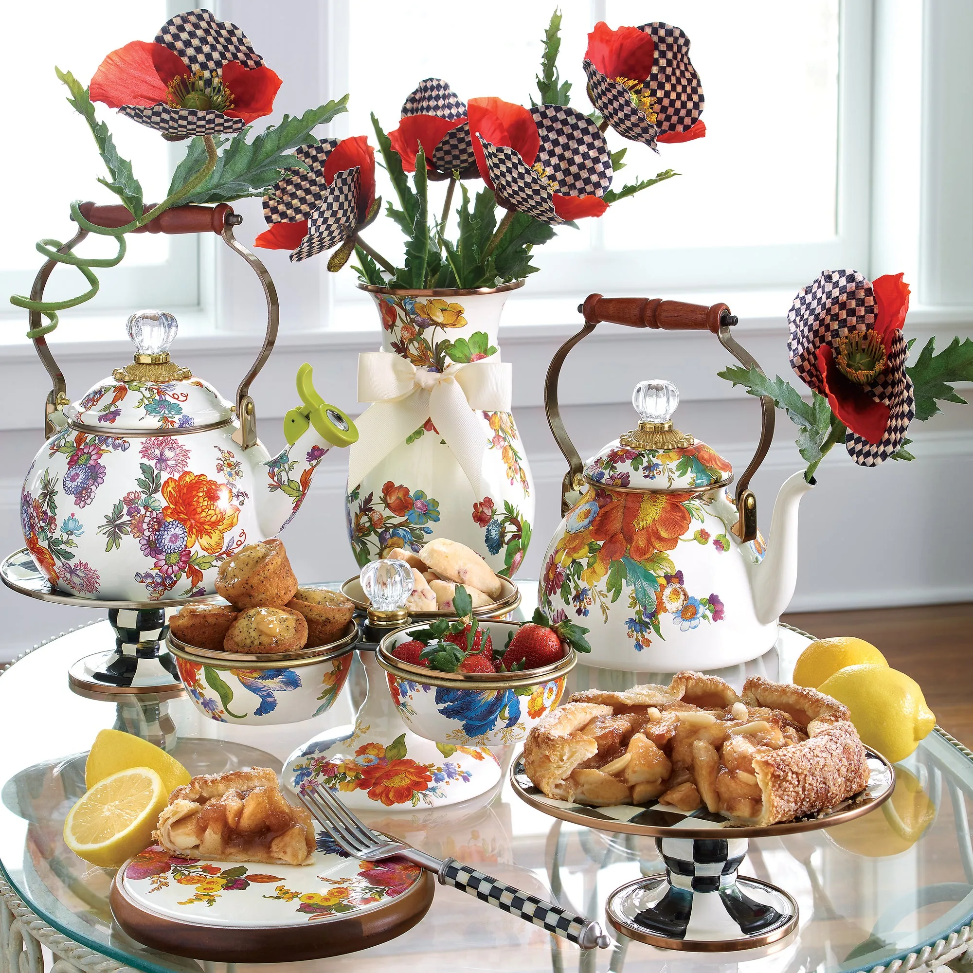 Flower Market Trivet - White by MacKenzie-Childs