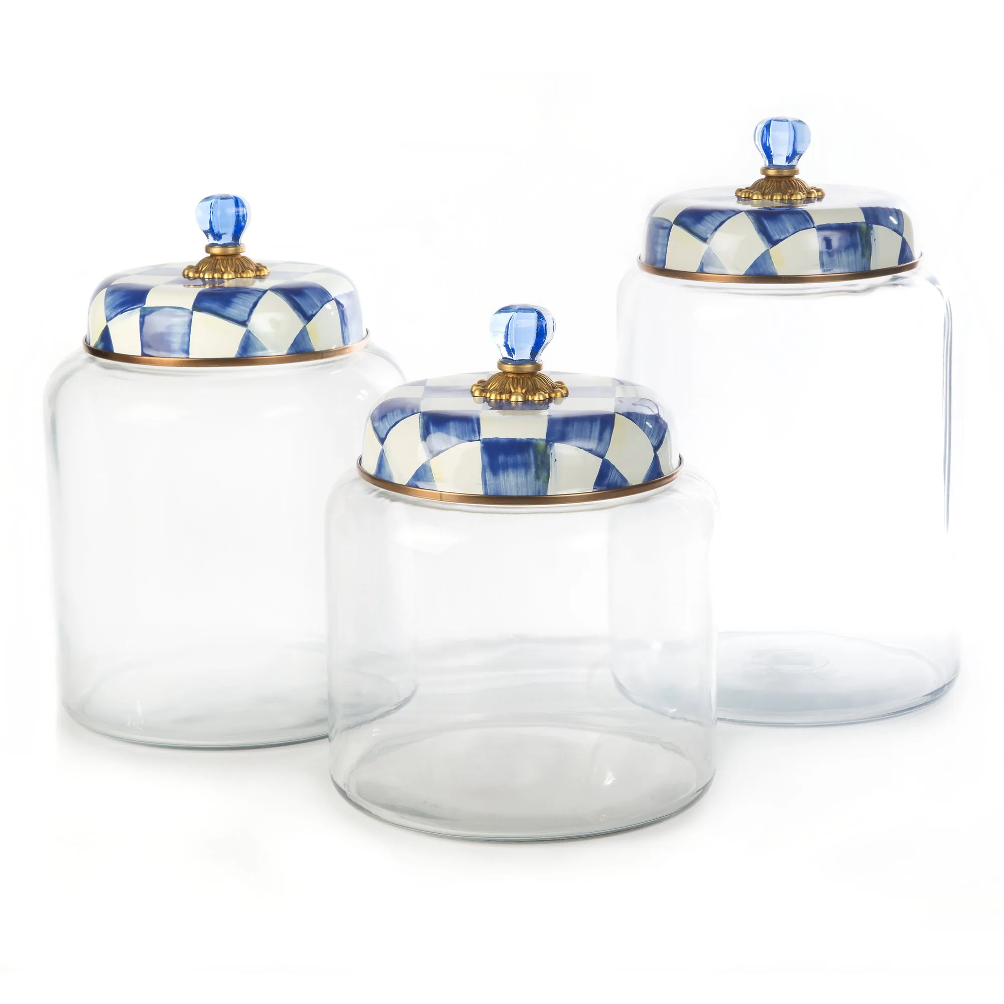 Royal Check Storage Canister - Bigger by MacKenzie-Childs