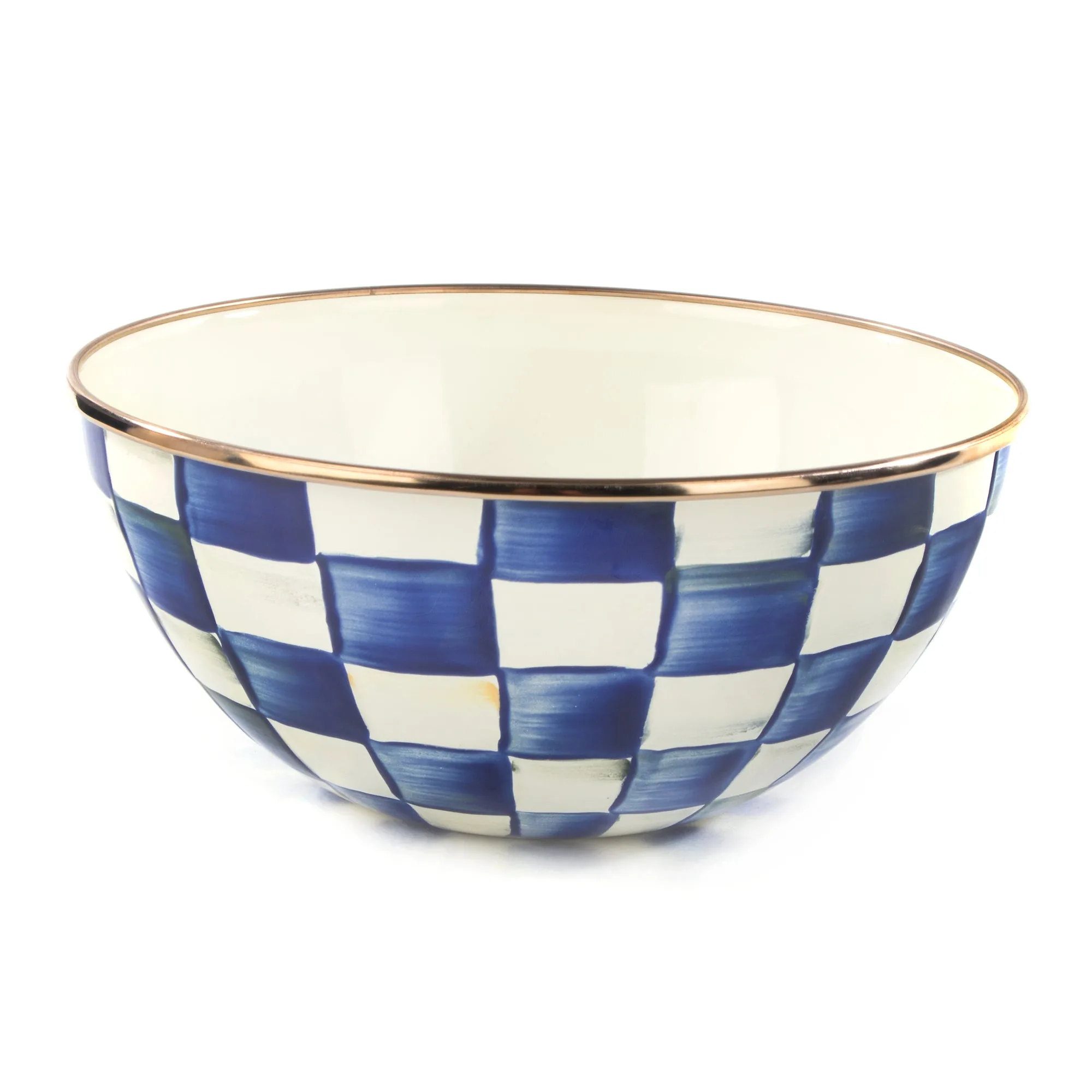 Royal Check Enamel Everyday Bowl - Small by MacKenzie-Childs