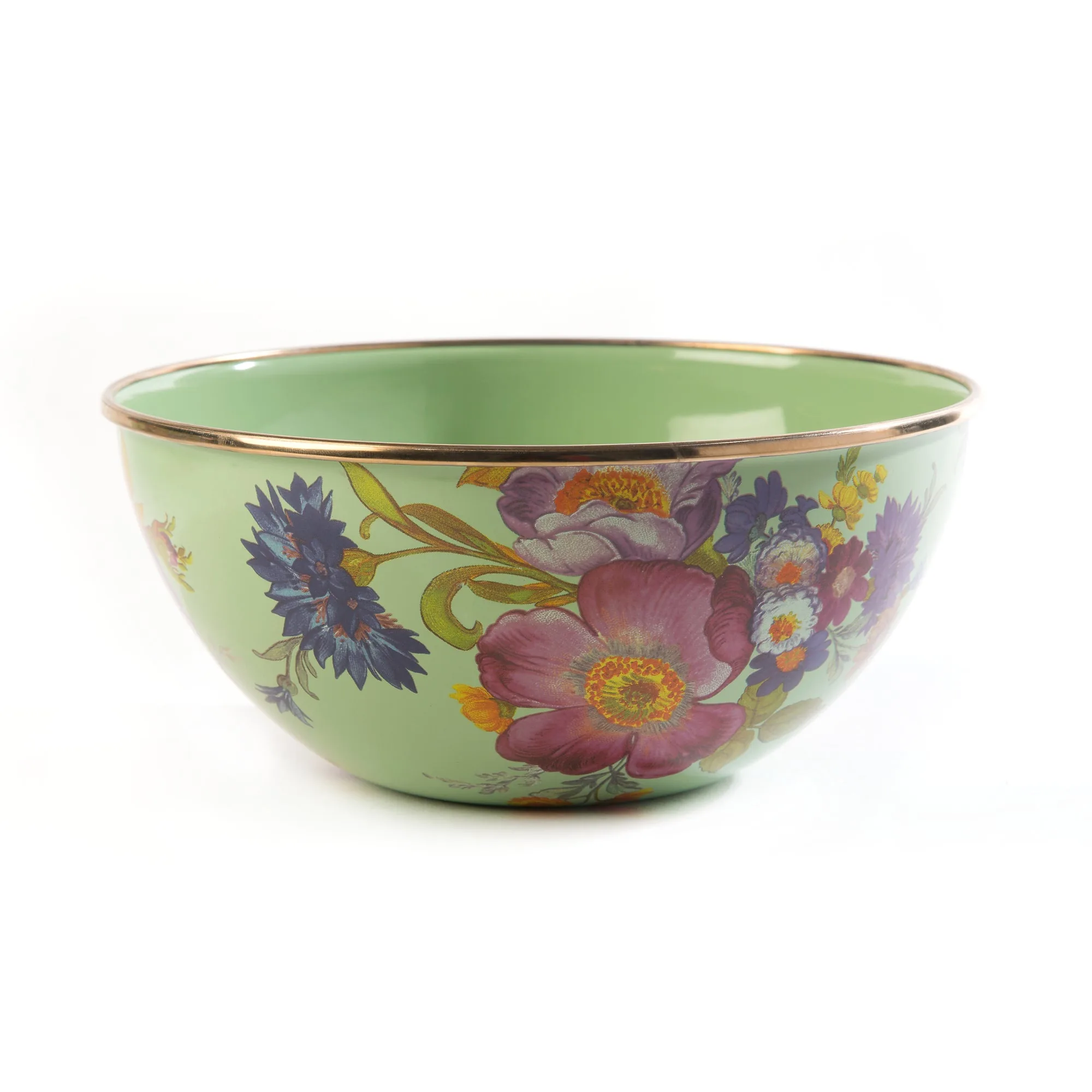 Flower Market Small Everyday Bowl - Green by MacKenzie-Childs