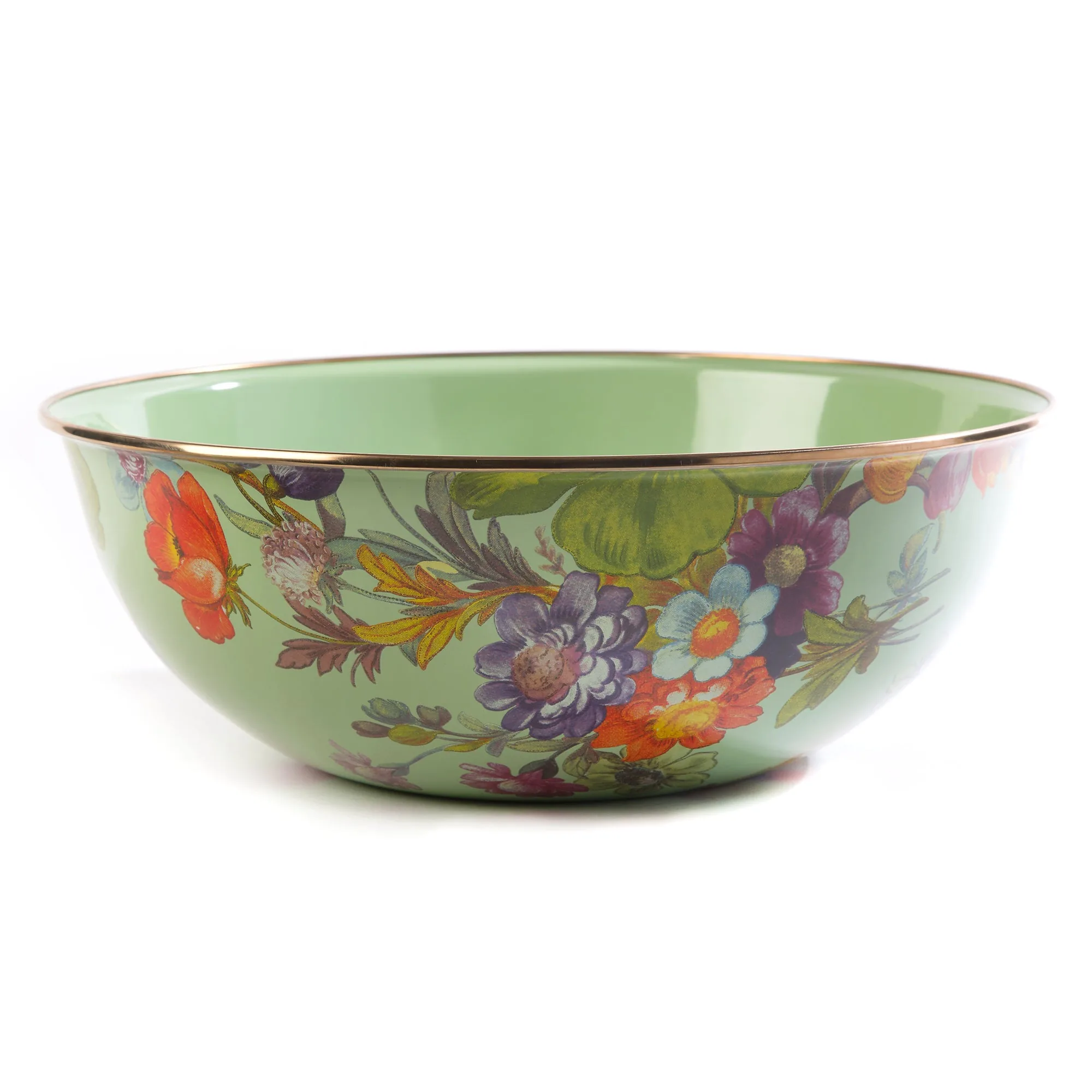 Flower Market Large Everyday Bowl - Green by MacKenzie-Childs