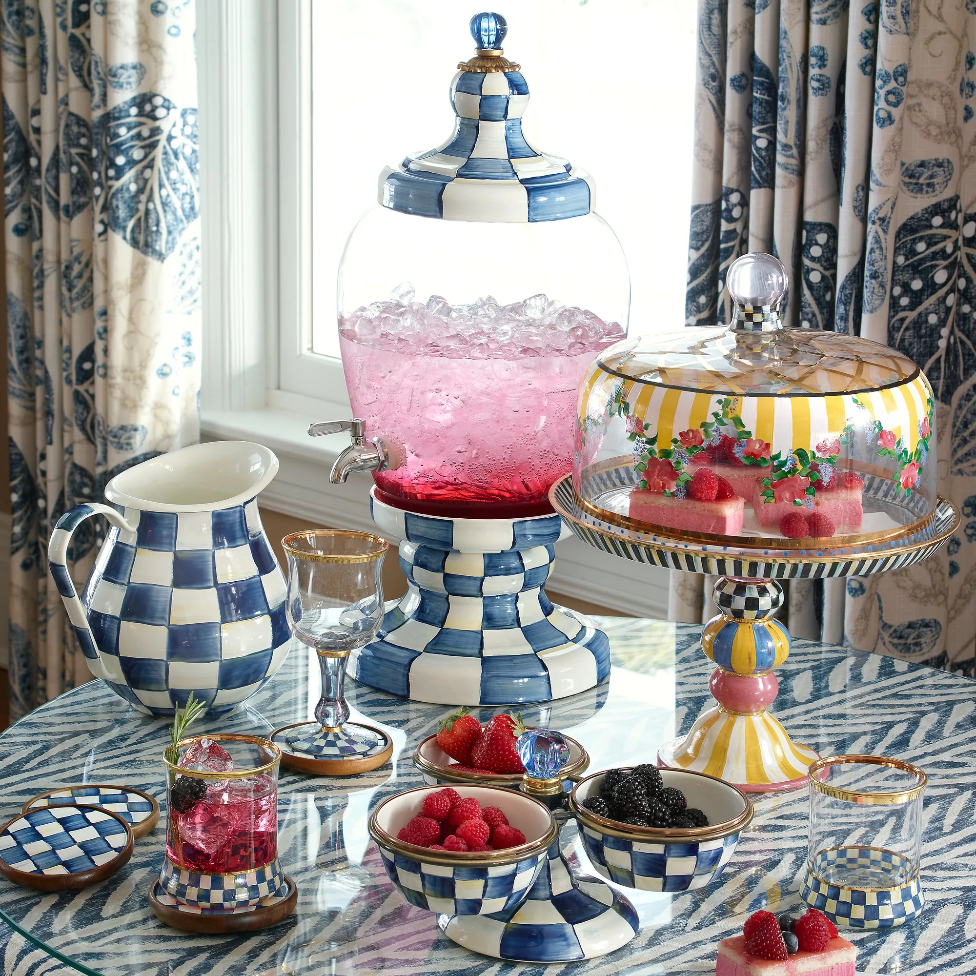 Royal Check Enamel Triplicity by MacKenzie-Childs